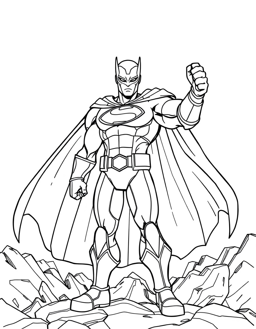 criar heroes para colorir