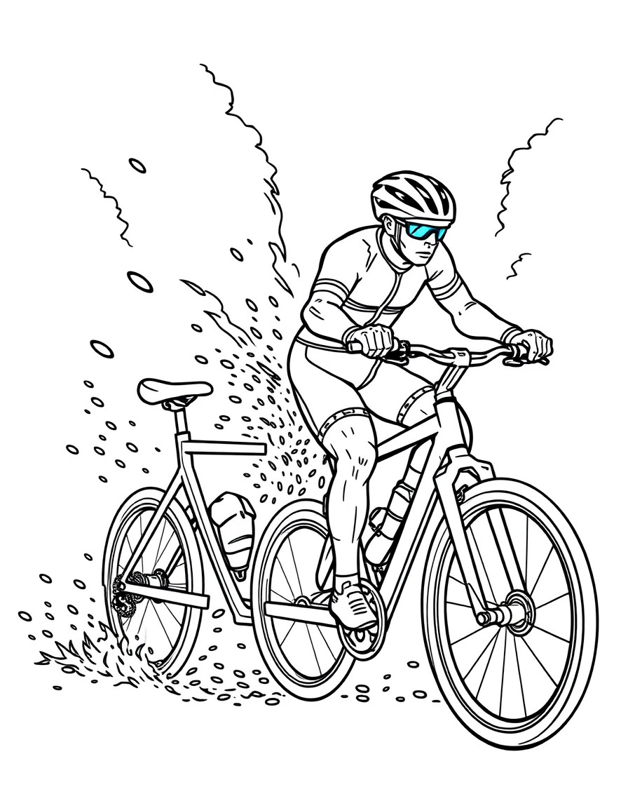 accident cyclist hits ironman