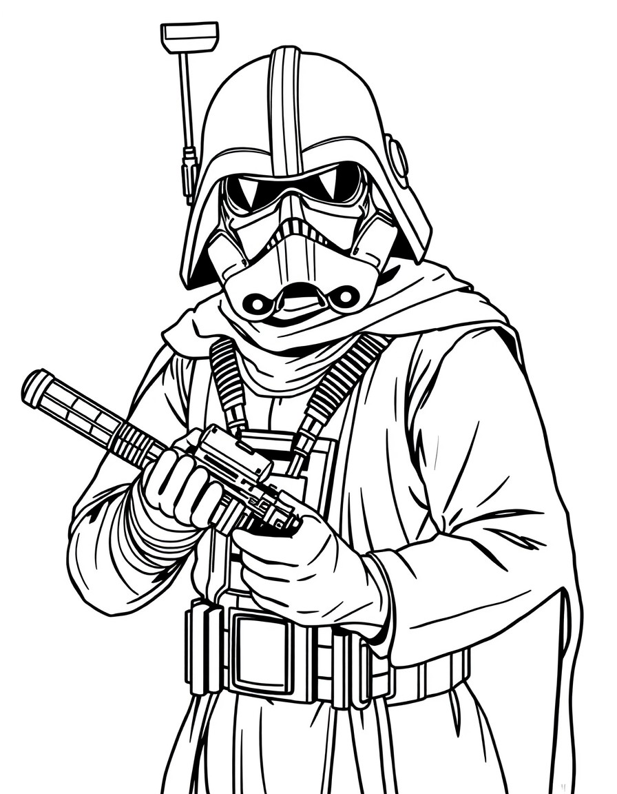 Star wars character dj ing