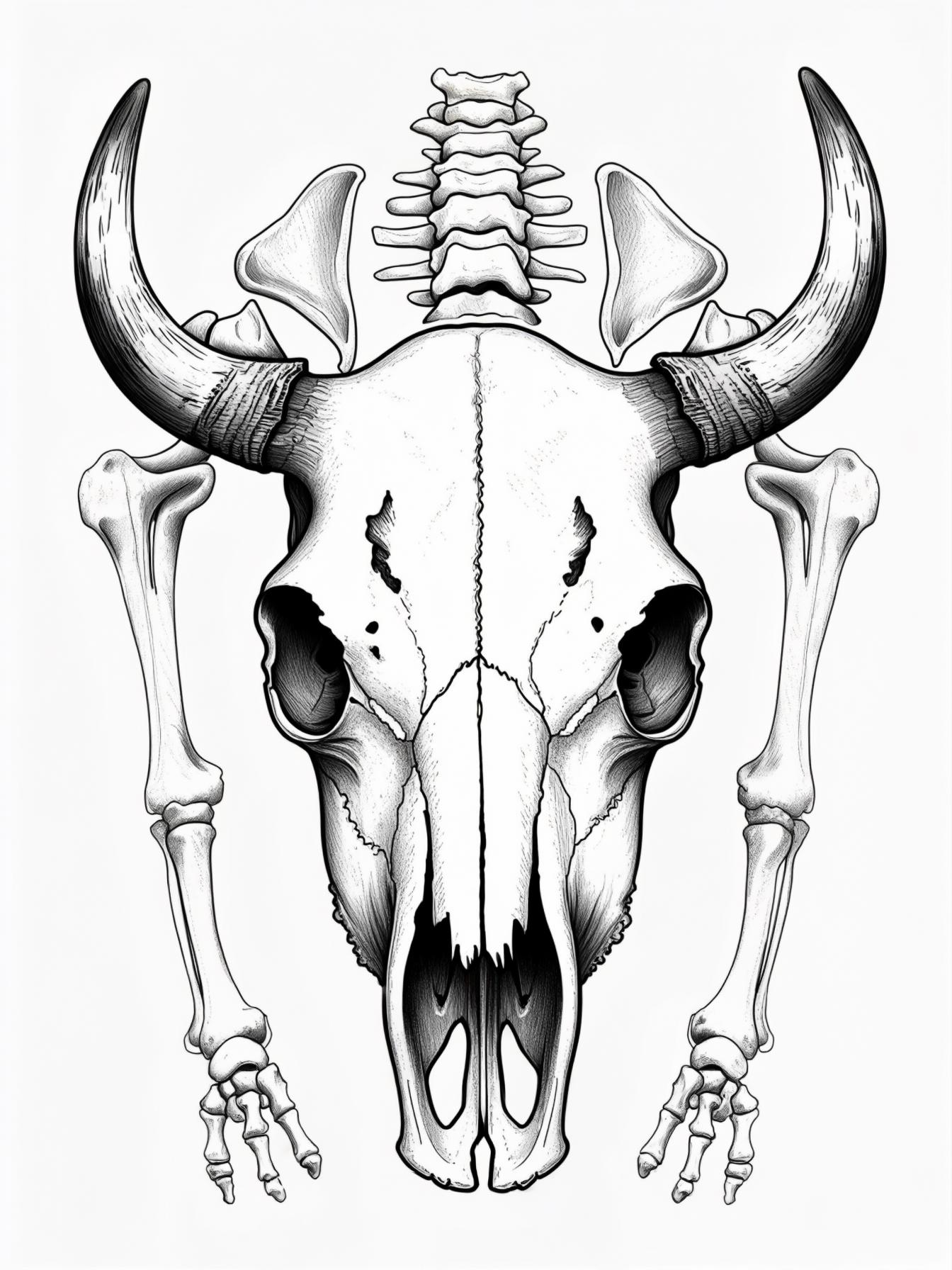 esqueleto do boi