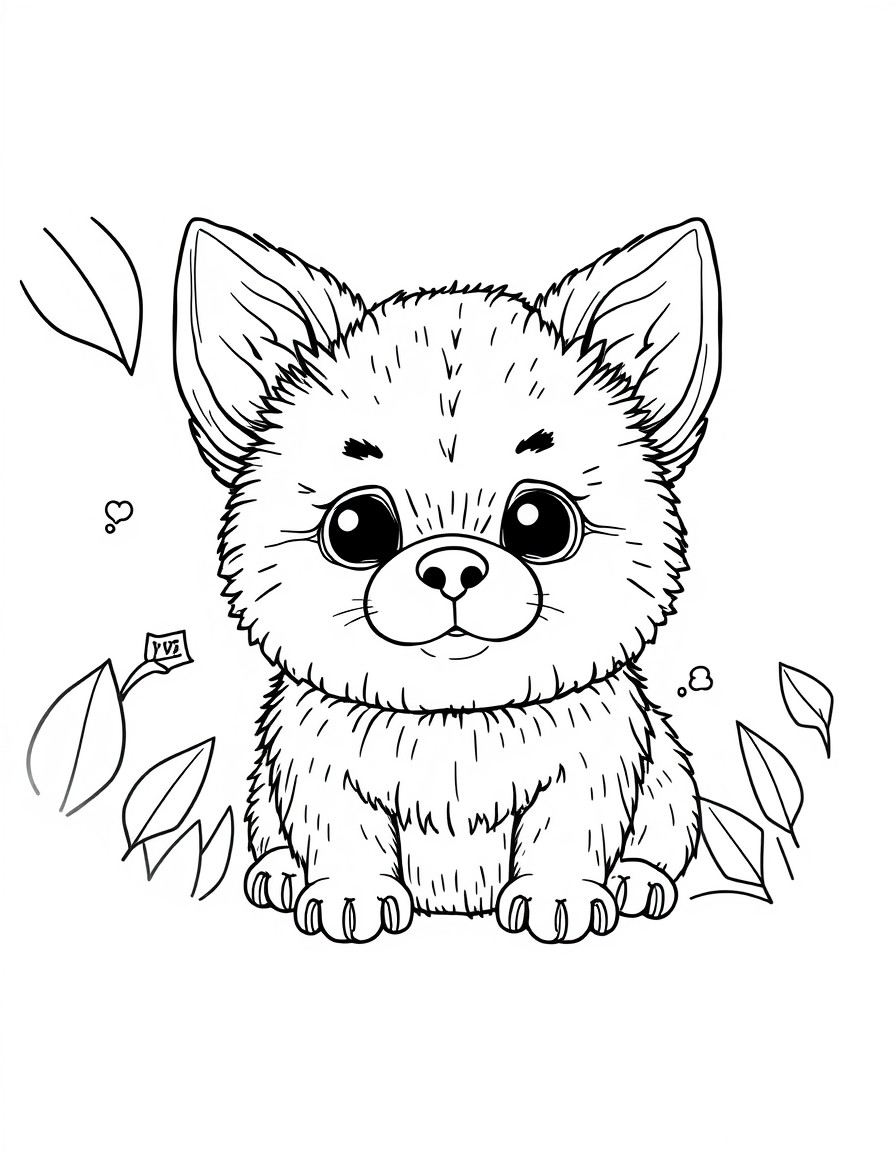 create coloring page for Pucio book written by Marta Galewska Kustra