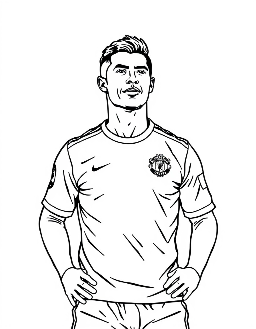 Christiano Ronaldo in Manchester United Jersey