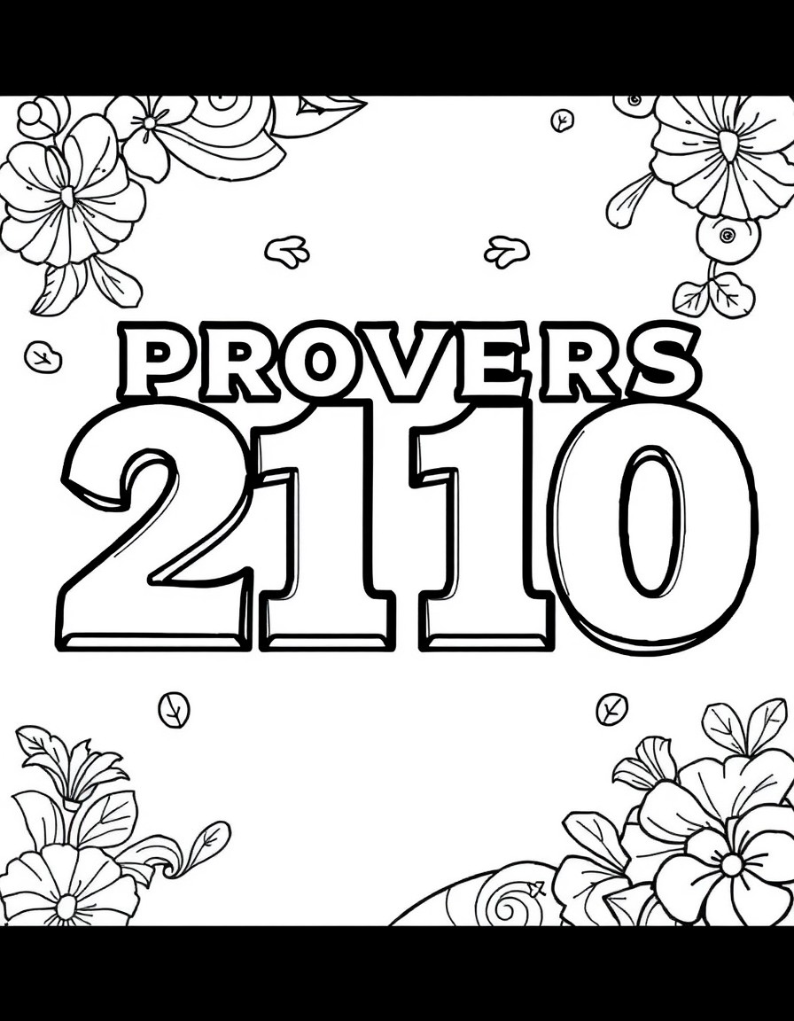 proverbs 2110 block letters