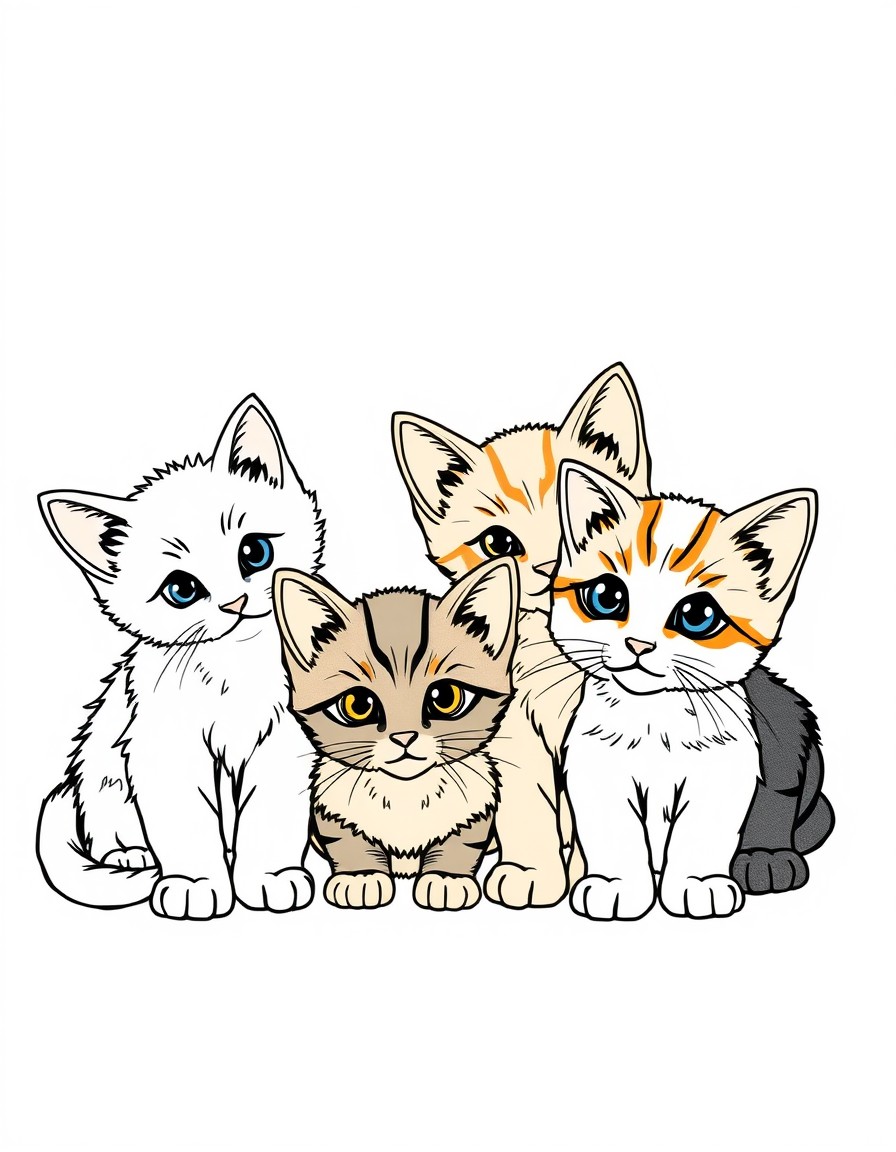 That afternoon, Emma and her parents went to the animal shelter. There were kittens of all colors white, gray, orange, and black. Each one had a different story. Some were found on the streets, others