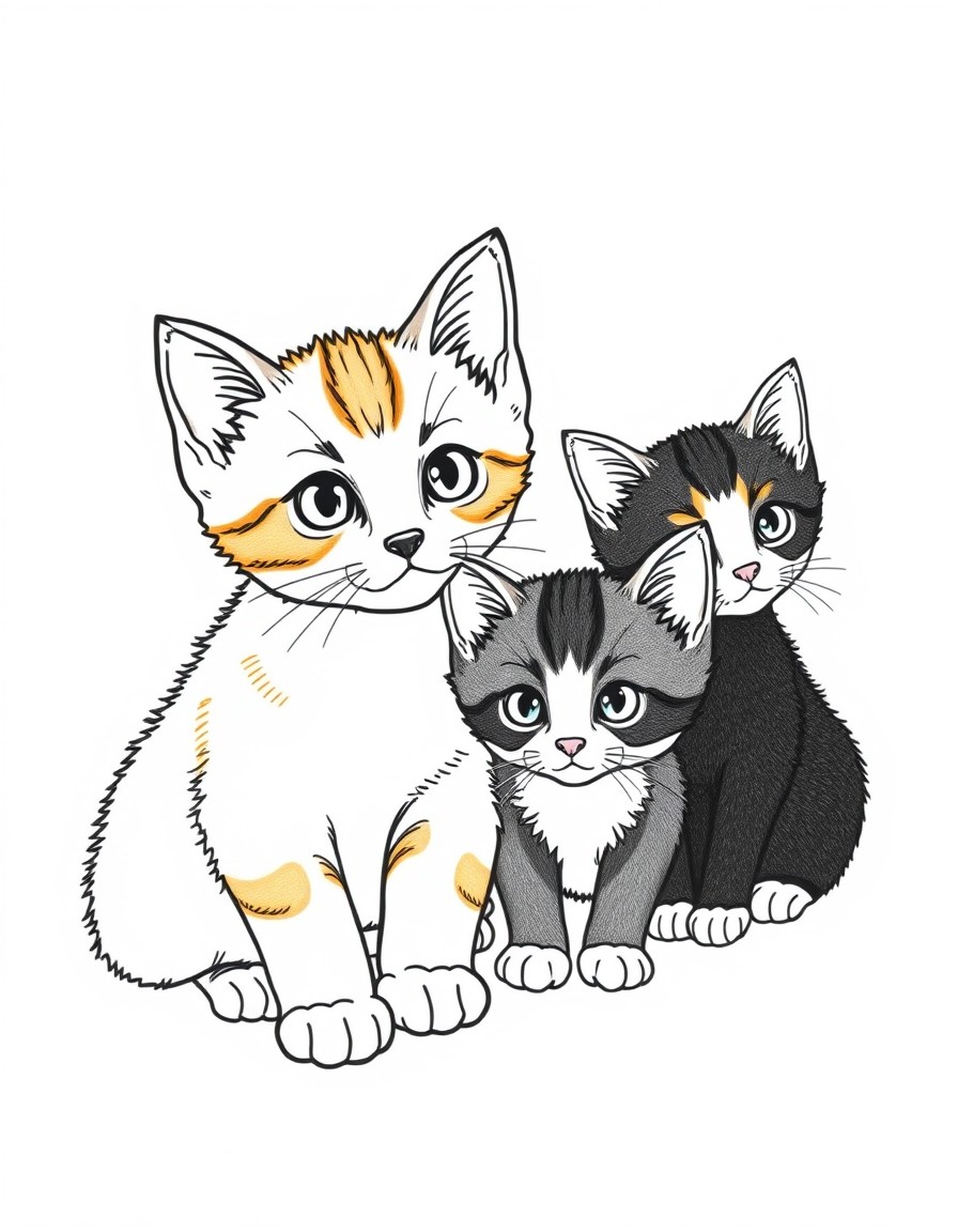 That afternoon, Emma and her parents went to the animal shelter. There were kittens of all colors white, gray, orange, and black. Each one had a different story. Some were found on the streets, others