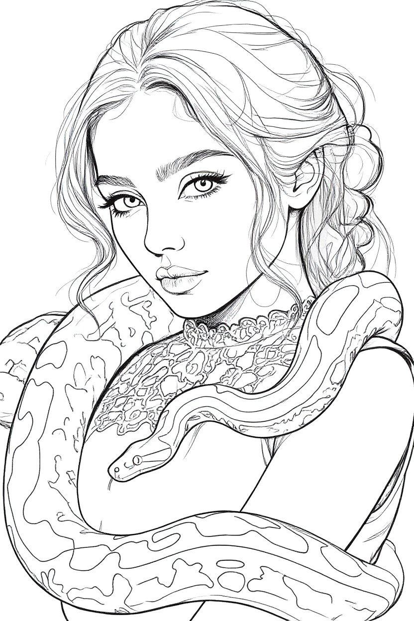 Make this a high-quality black and white COLORING PAGE with white background, only black lines, NO big gray areas, and clear, thick bold outlines, well-defined shapes, and clean edges. Remove all shad