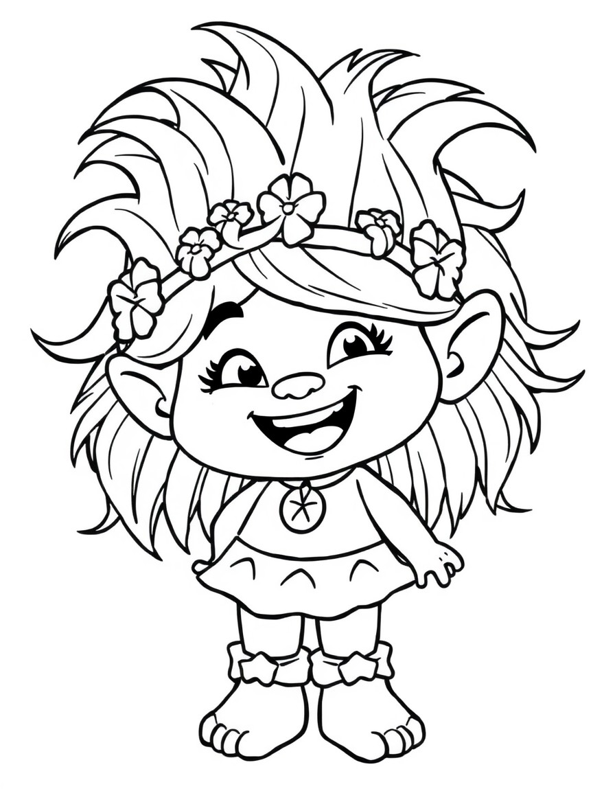 a girl character from the Troll's Universe that is named Maisy