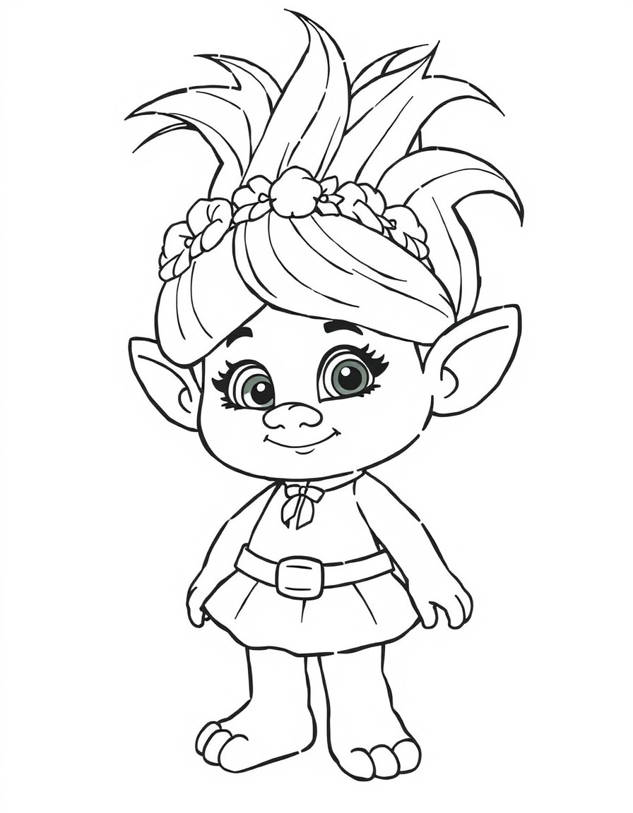 a girl character from the Troll's Universe that is named Maisy