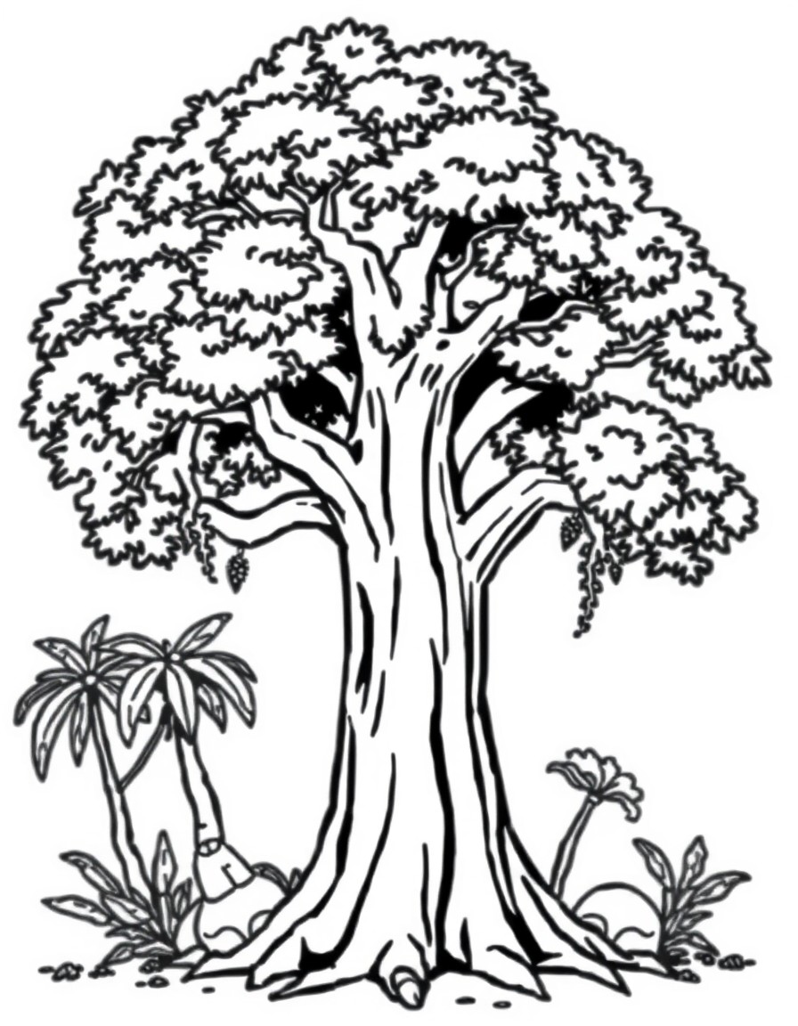 ARBOLES GIGANTES Y RAICES EXPUESTAS