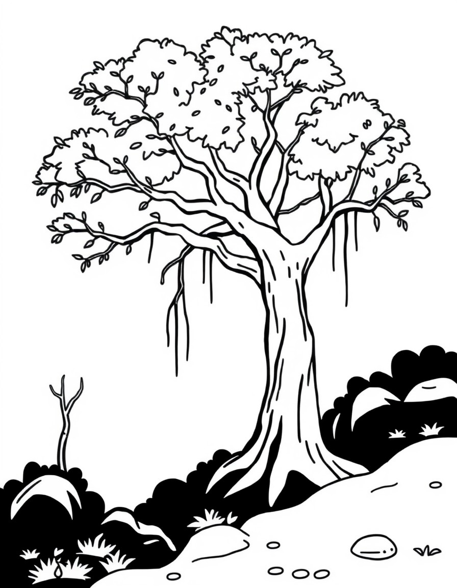 ARBOLES GIGANTES Y RAICES EXPUESTAS