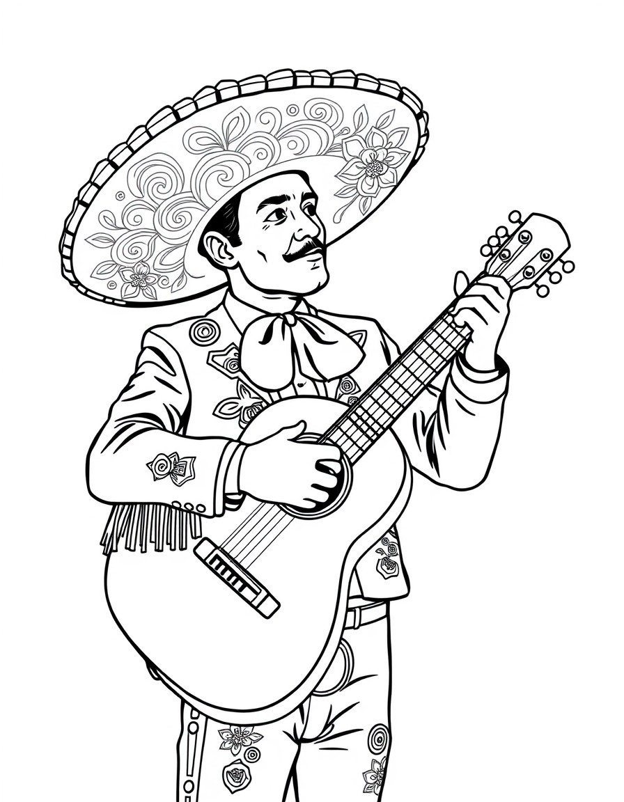 mariachi singer with guitar