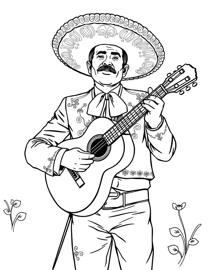 mariachi singer with guitar