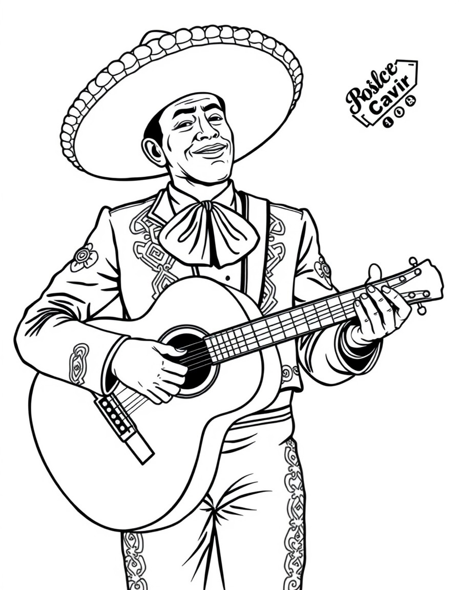 mariachi singer with guitar
