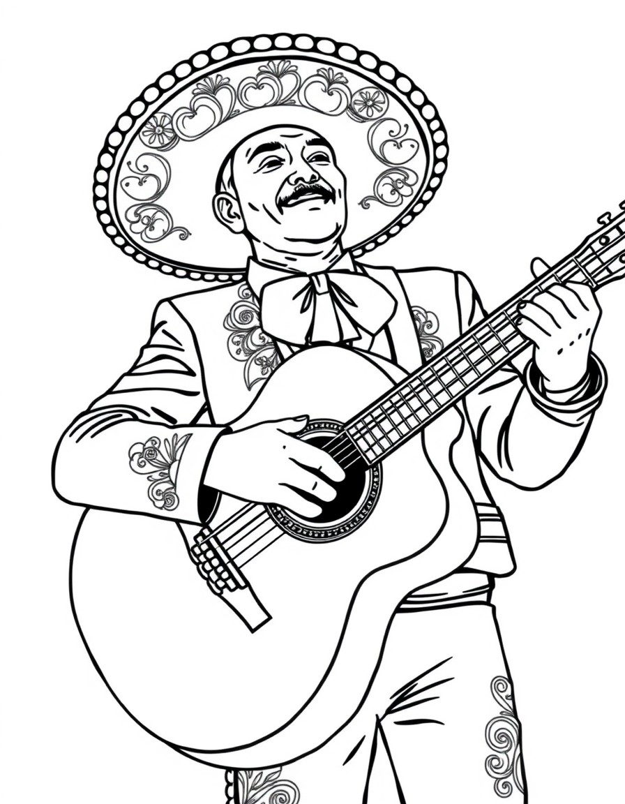 mariachi singer with guitar