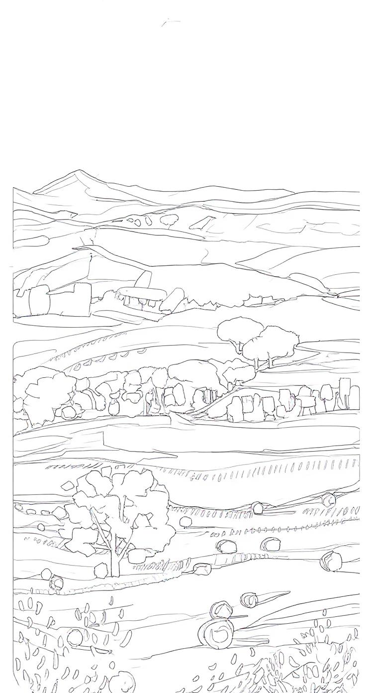 Make this a high-quality black and white COLORING PAGE with white background, only black lines, NO big gray areas, and clear, thick bold outlines, well-defined shapes, and clean edges. Remove all shad