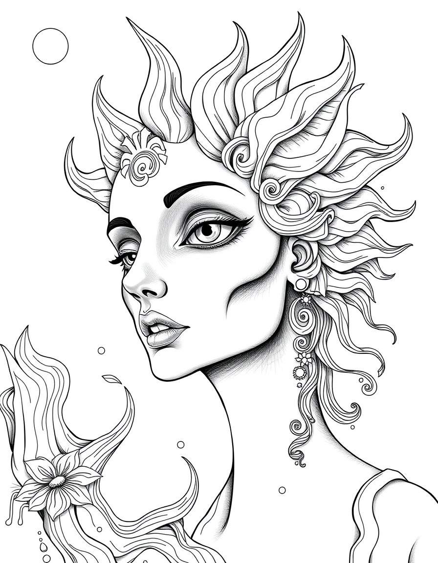 Insprate en el arte surrealista para crear imgenes para colorear