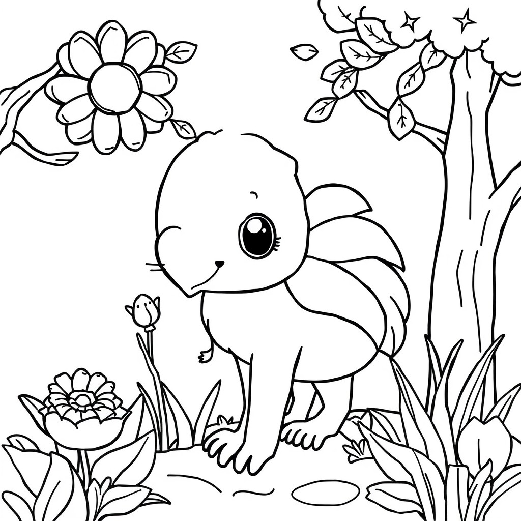 coloring page with pure white background and solid black lines only, no grayscale or shading: , thick black outlines, large clear spaces perfect for young children, clear outlines with good coloring spaces, perfect for printing