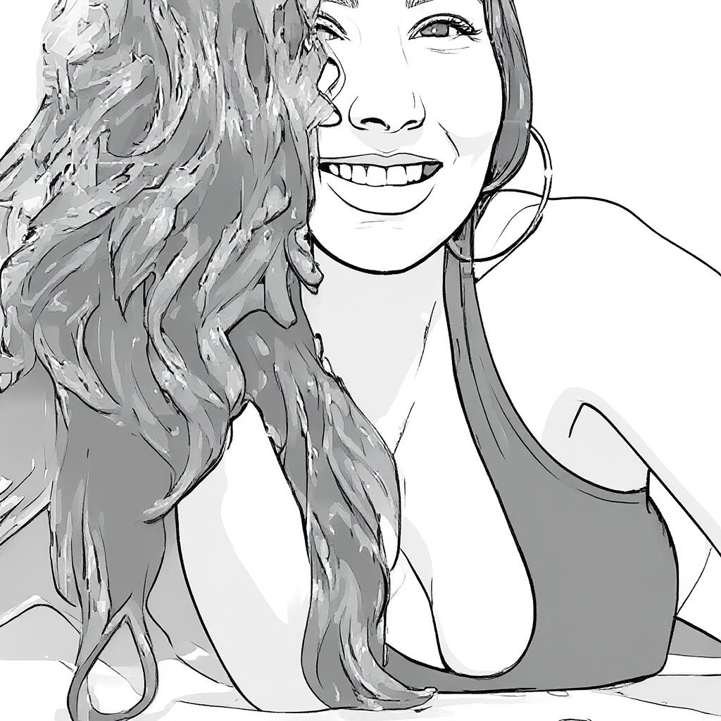 Make this a high-quality black and white COLORING PAGE with white background, only black lines, NO big gray areas, and clear, thick bold outlines, well-defined shapes, and clean edges. Remove all shad