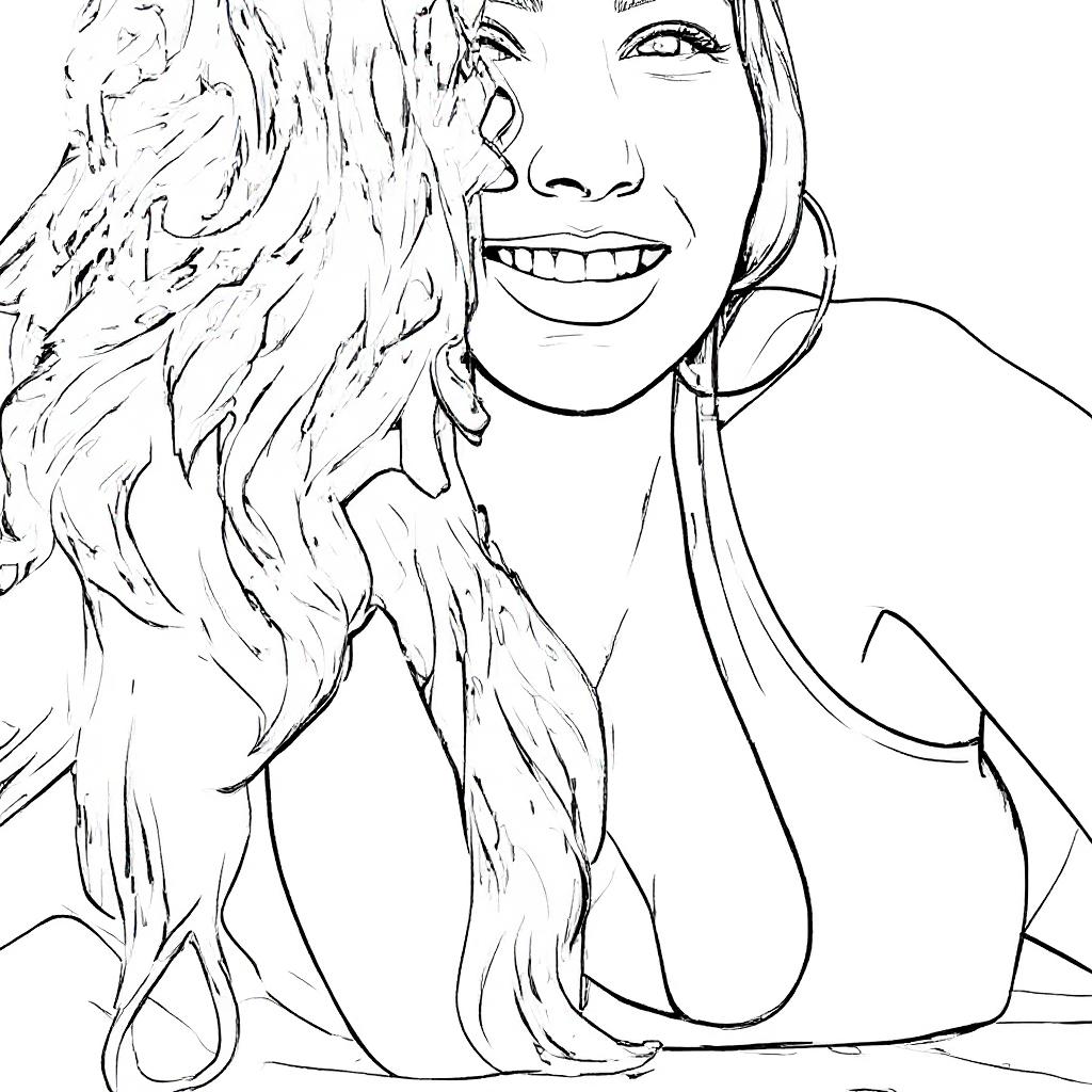 I want to make adjustments to this coloring page, keep the same black and white coloring page but only make the following change Beautiful