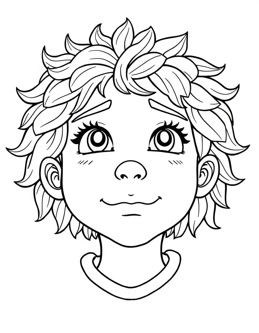 Coloring page that helps kids to understand their emotions.