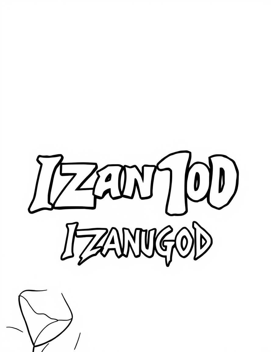 Itzarugod text in ban10 Omnitrix style