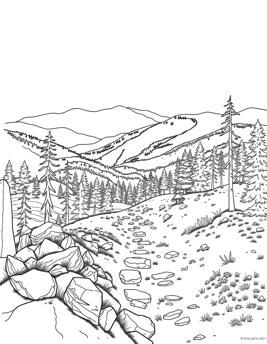 Pennsylvania Mountain trail hiking