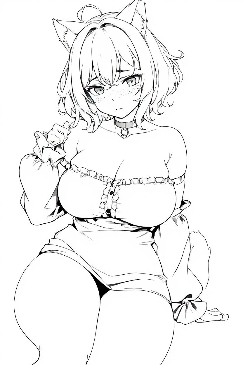 Make this a high-quality black and white COLORING PAGE with white background, only black lines, NO big gray areas, and clear, thick bold outlines, well-defined shapes, and clean edges. Remove all shad