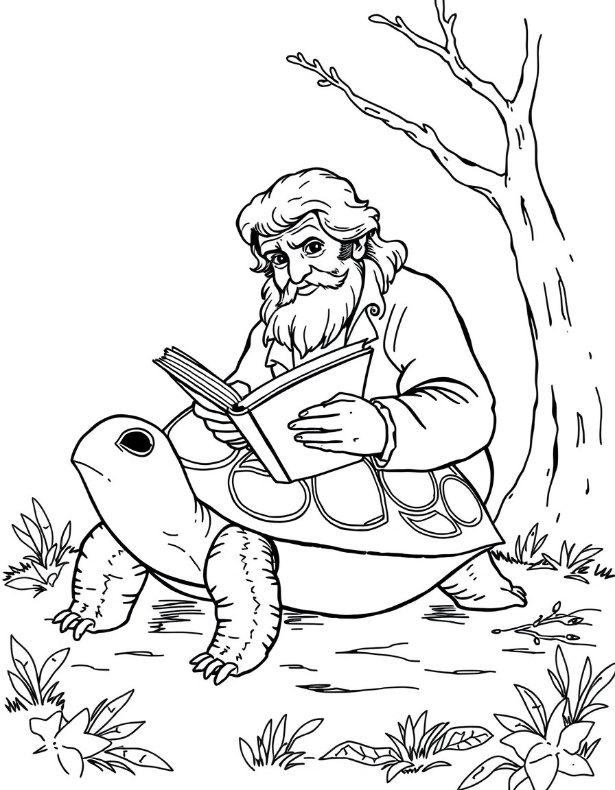 le livre et la tortue de jean de La Fontaine