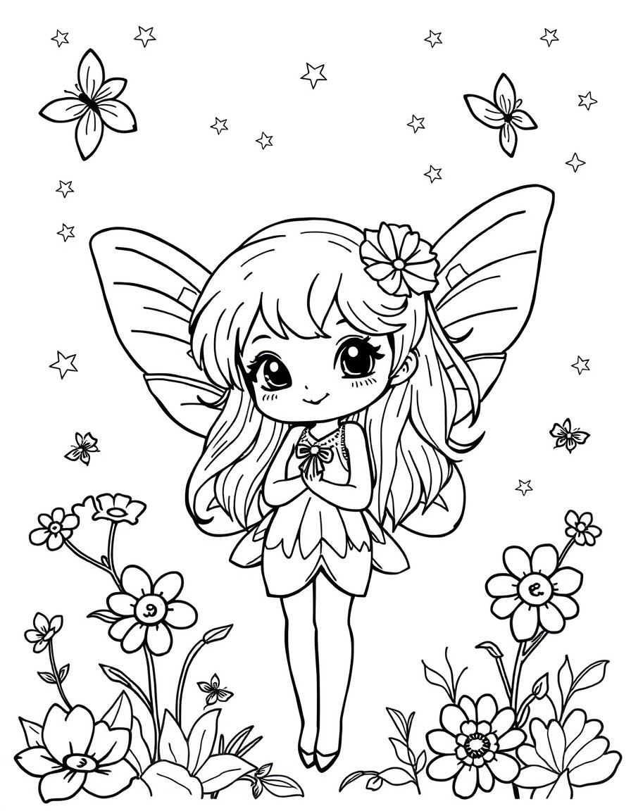 cute little fairy girl