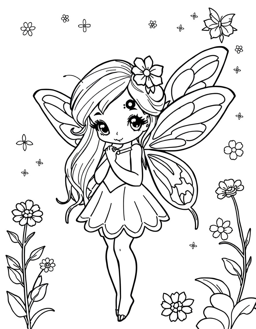 cute little fairy girl