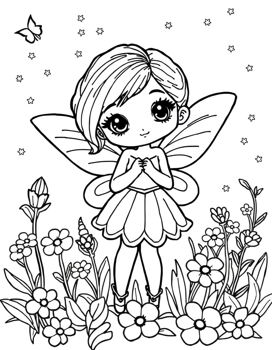 cute little fairy girl