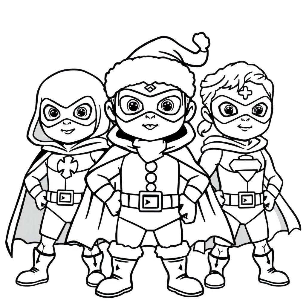 adorable petit super heros avec texte " SAN " marque sur la poitrine