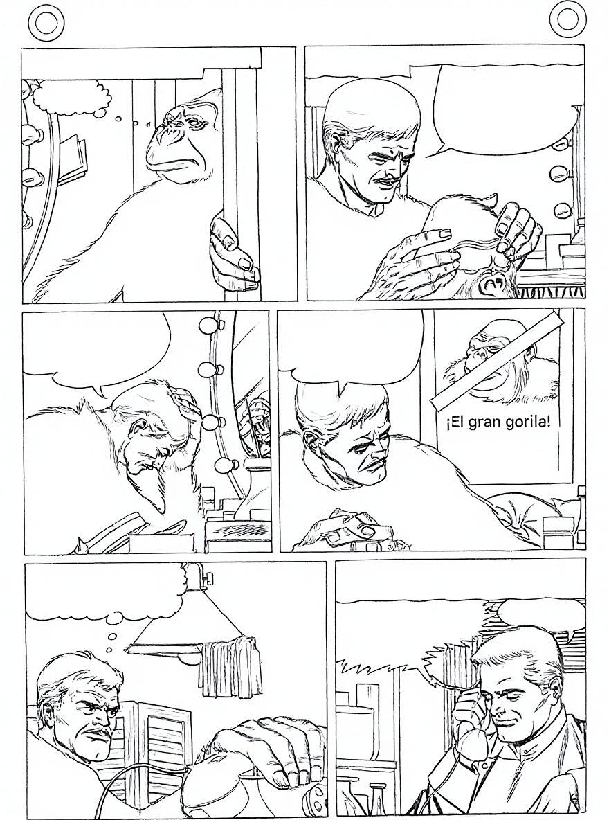 I want to make adjustments to this coloring page, keep the same black and white coloring page but only make the following change conserva los textos