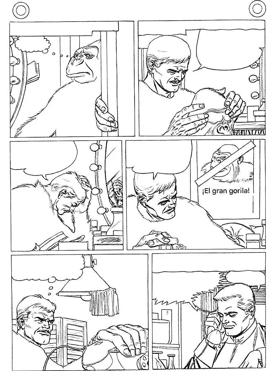 I want to make adjustments to this coloring page, keep the same black and white coloring page but only make the following change conservar los textos originales