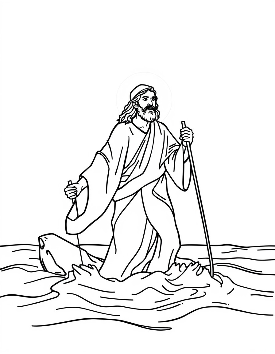 Jesus walking on the water