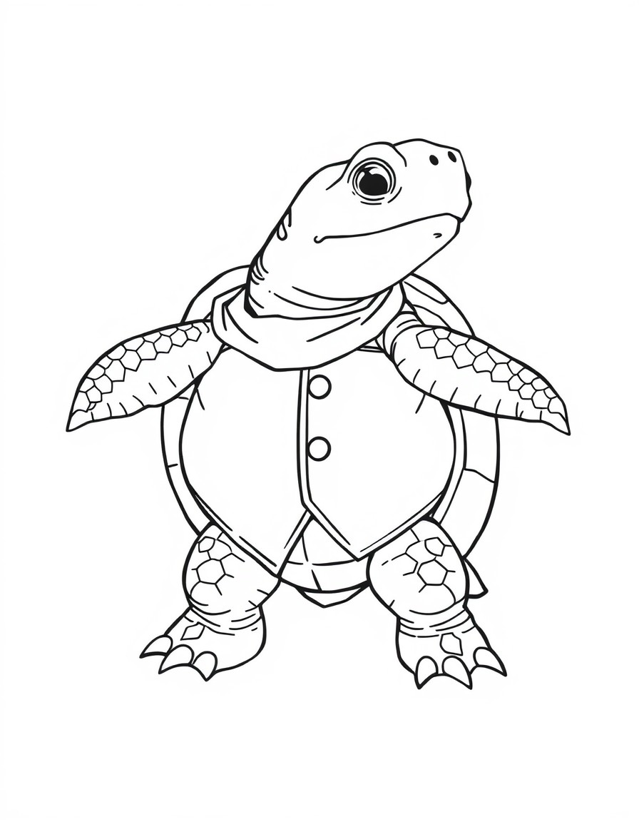 uma tartaruga fofa vestindo um vestido e segurando uma varinha de condo