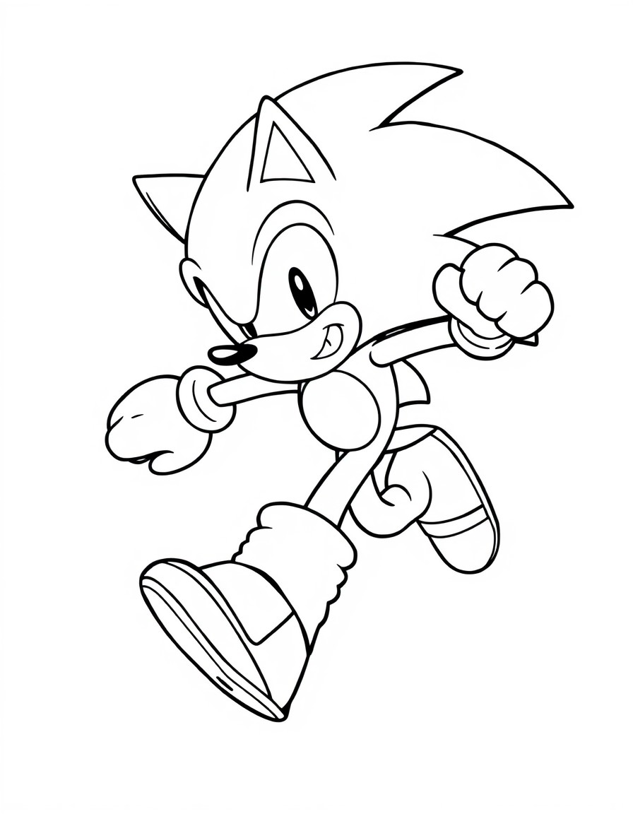 sonic running towards me