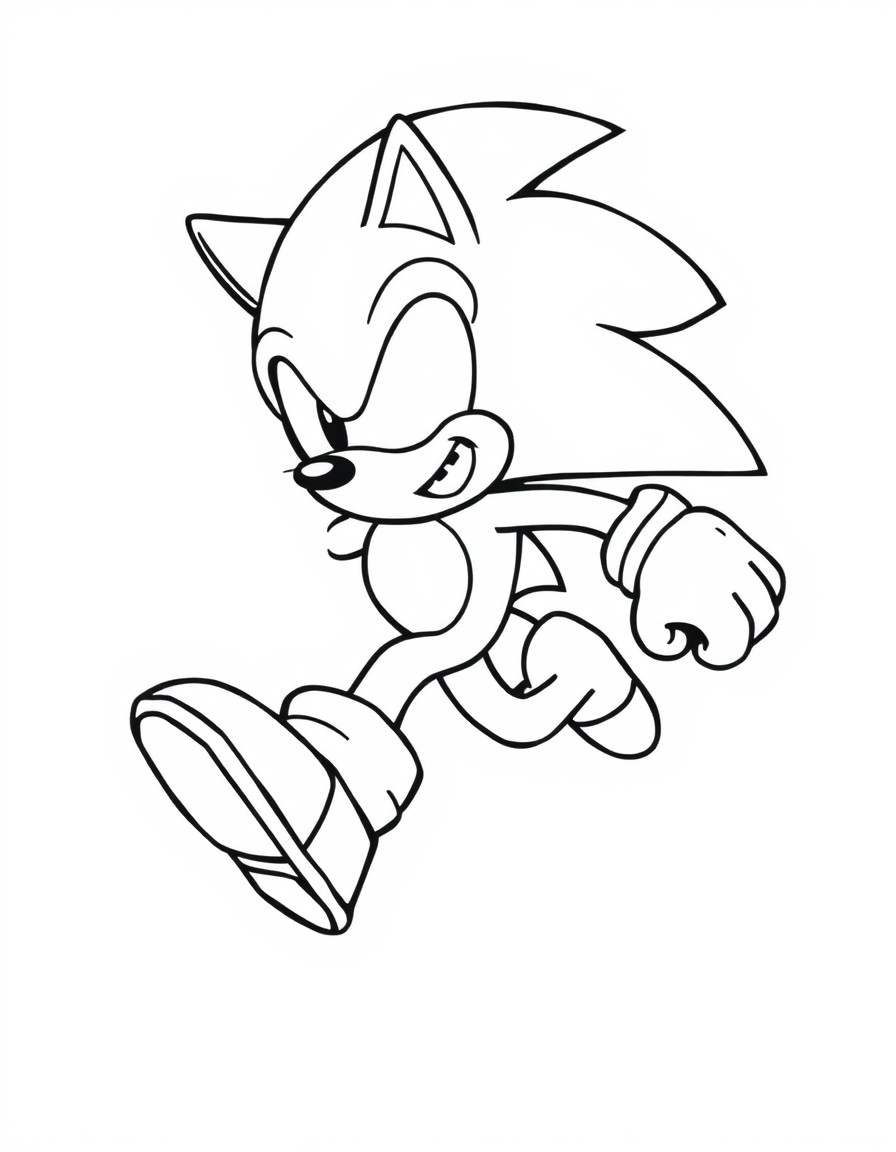 sonic running towards me