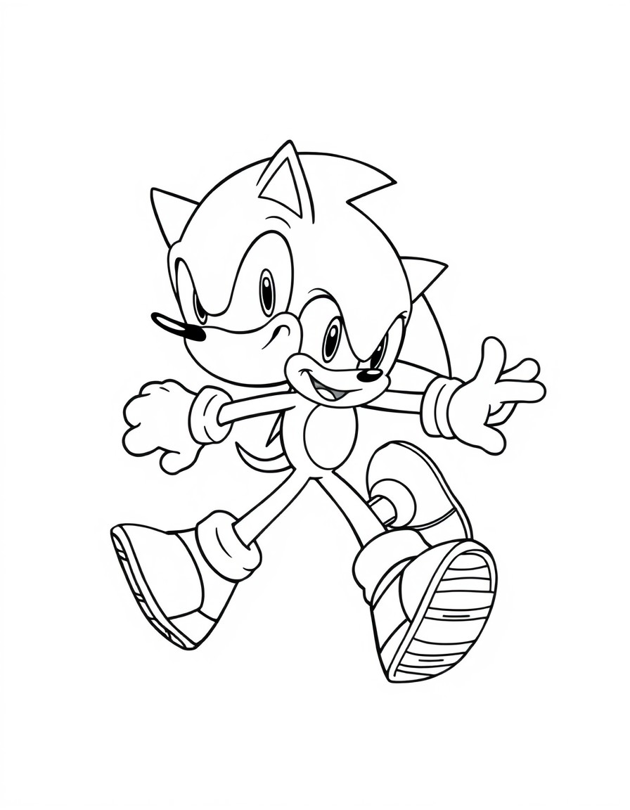 sonic running towards me