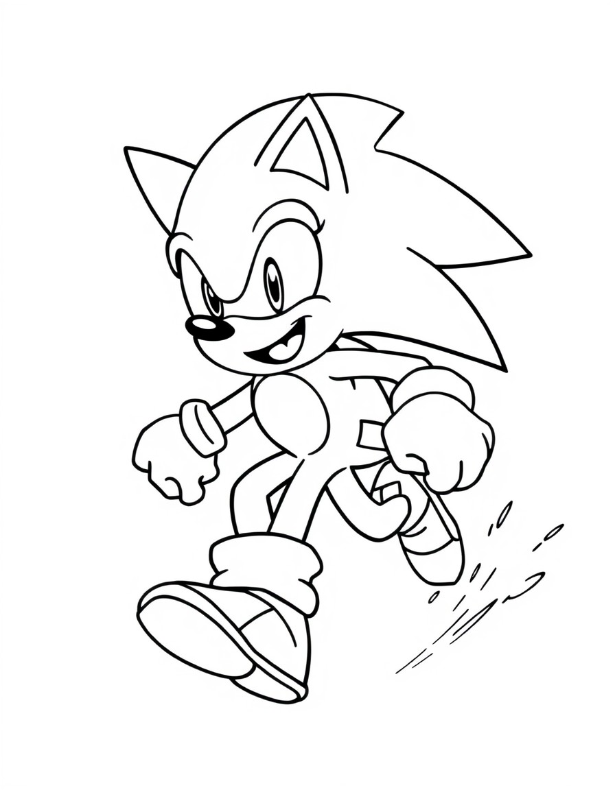 sonic running towards me