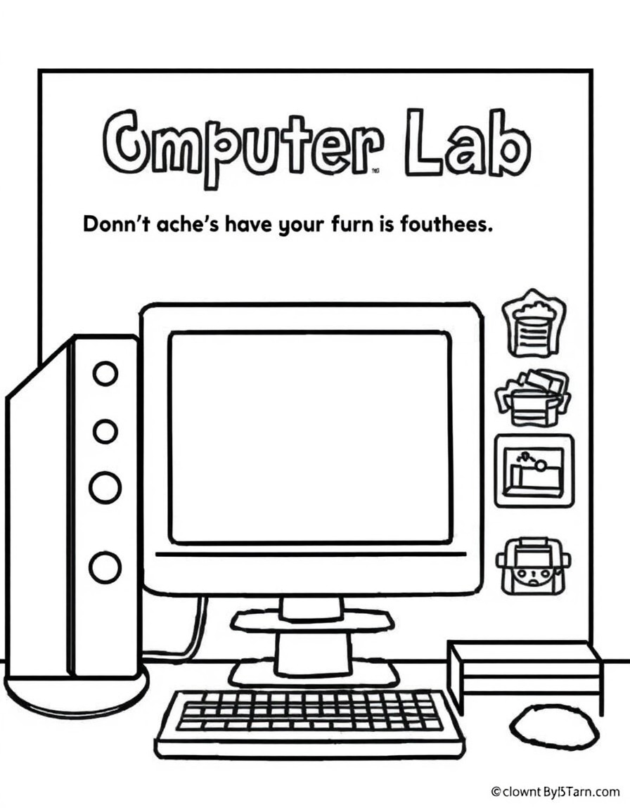 Use MS Word or Paint to design a colorful poster titled Computer Lab Rules or Safe Use of Computers Include at least 5 rules with small illustrations or icons. e.g., Dont eat near the computer, Use ge