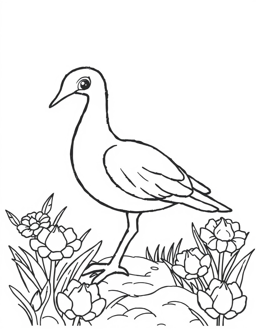 black and white outline, ready for coloring, coloring page with white background and black lines of: , simple black outlines, large clear spaces perfect for kids coloring