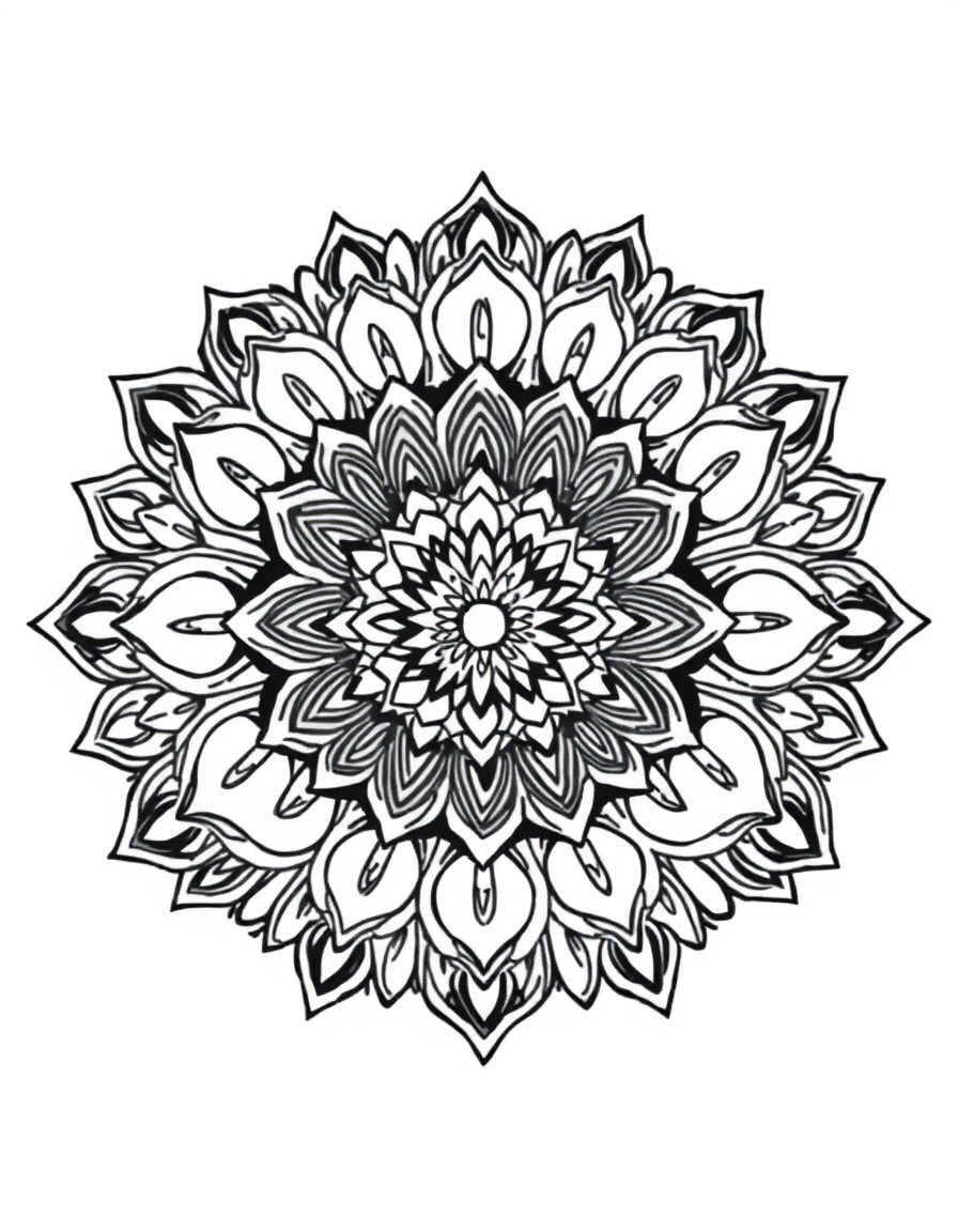 quiero que megeneres mandalas para coklorar y meditar