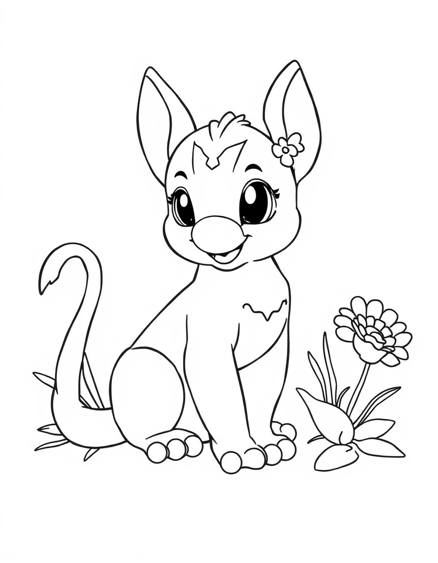 un stich en patinete