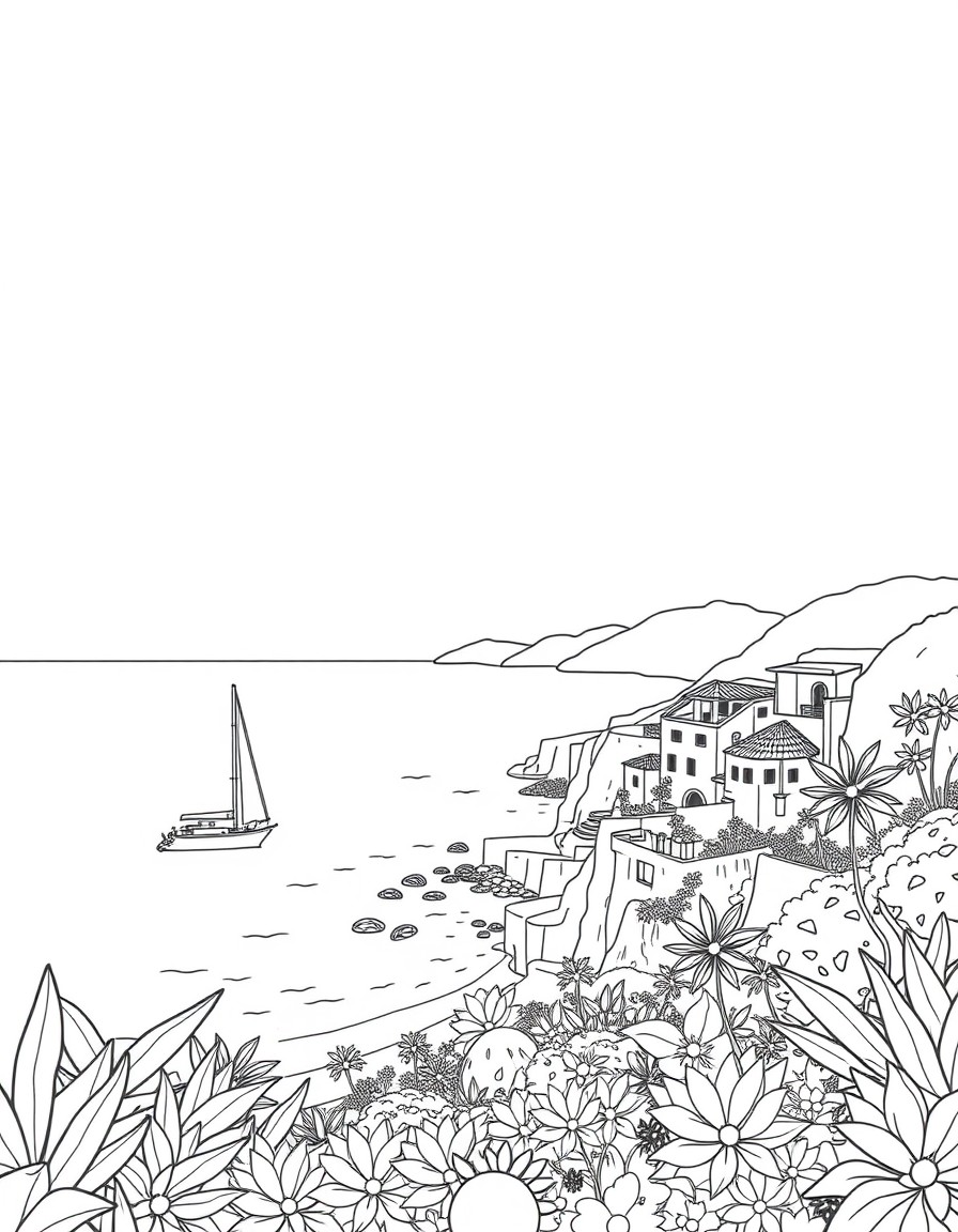 uma linda vista ao mar