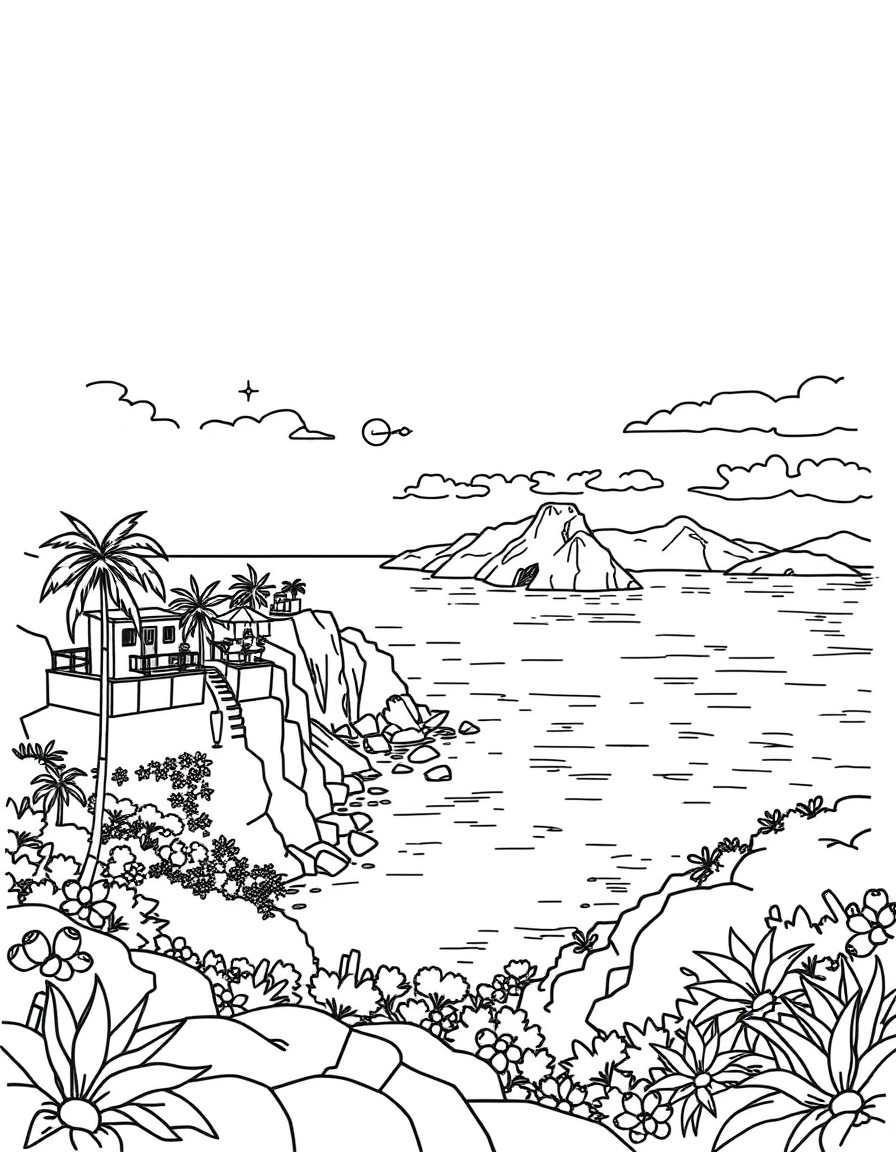 uma linda vista ao mar