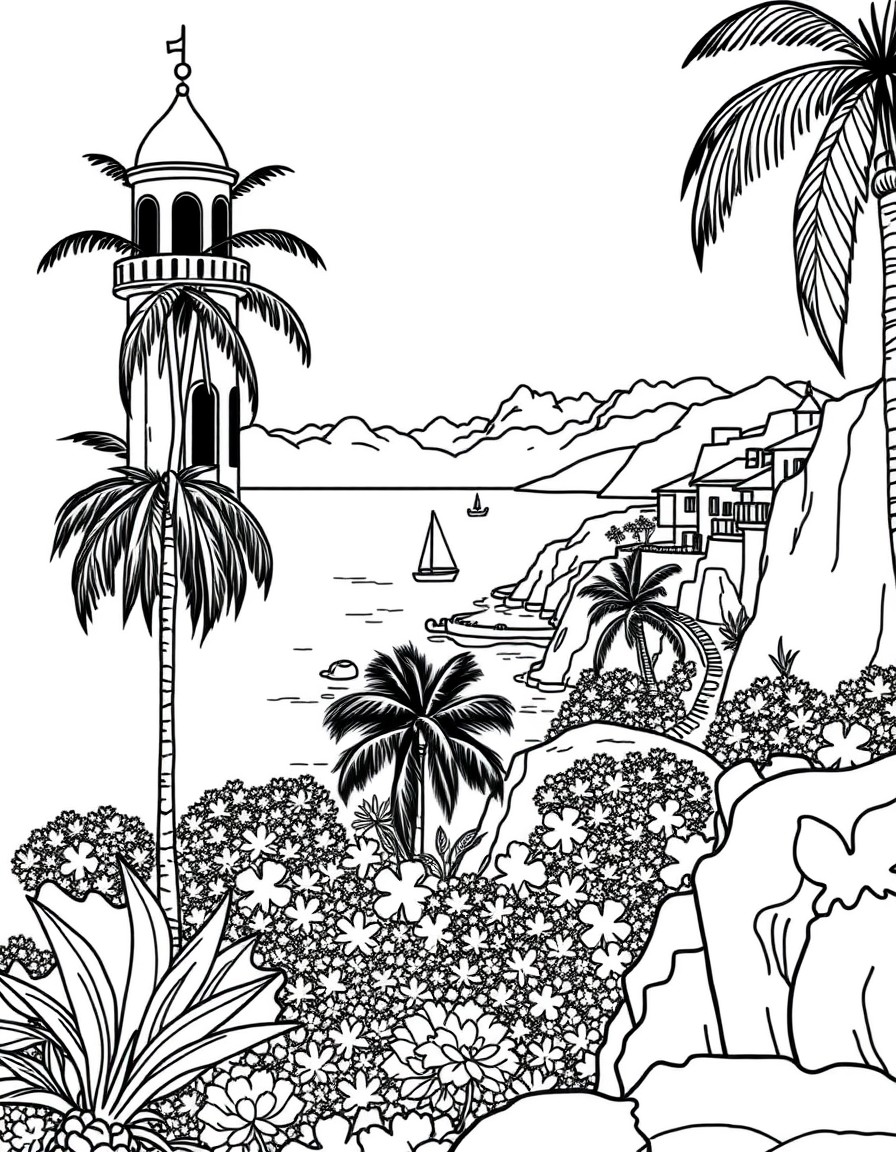 uma linda vista ao mar