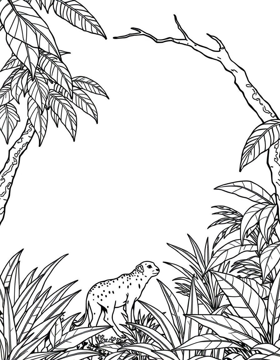 jungle scene no animals