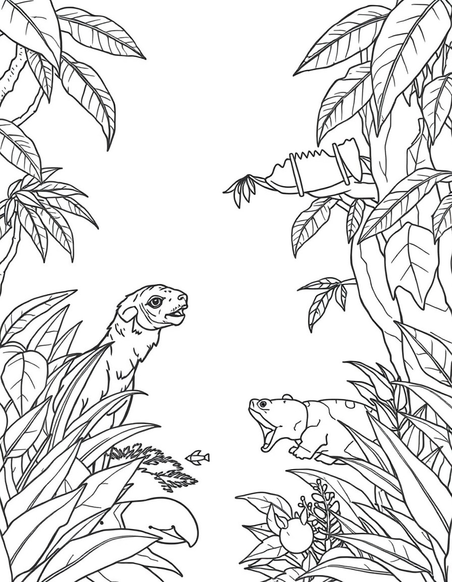 jungle scene no animals