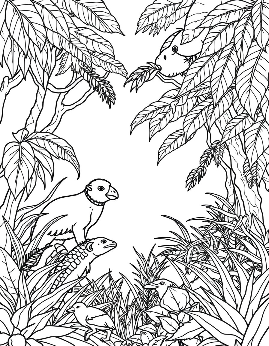 jungle scene no animals